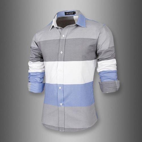 DUNKINBO Men's Slim Fit Shirts