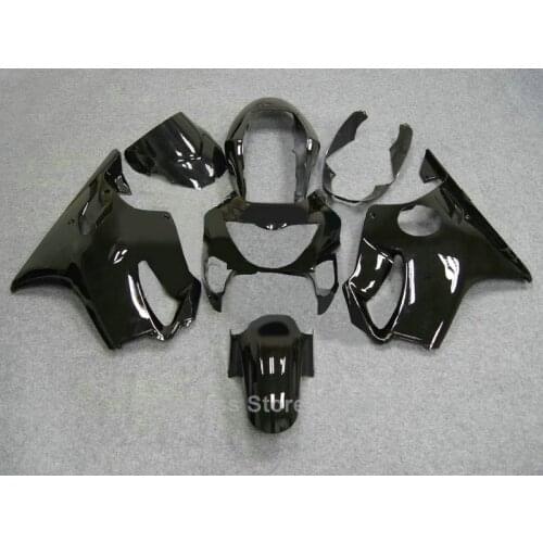 Gloss Fairings for Honda CBR600 F4 1999 2000 / 99 00 ( 100%fit black plastic kIts ) cbr 600 fairing kit xl40