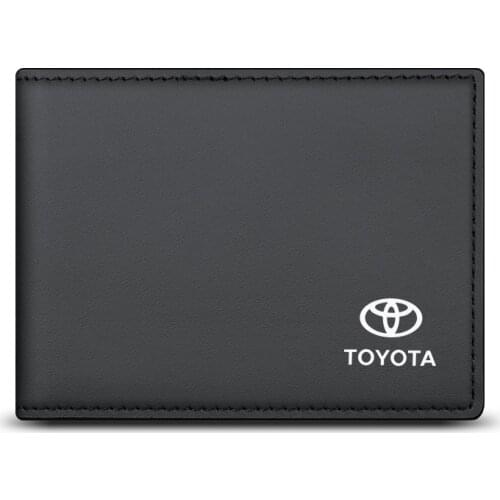 Leather Auto Driver License Bag Car Driving Documents Card cardholder for Toyota logo Credit Holder Purse passport Wallet Case