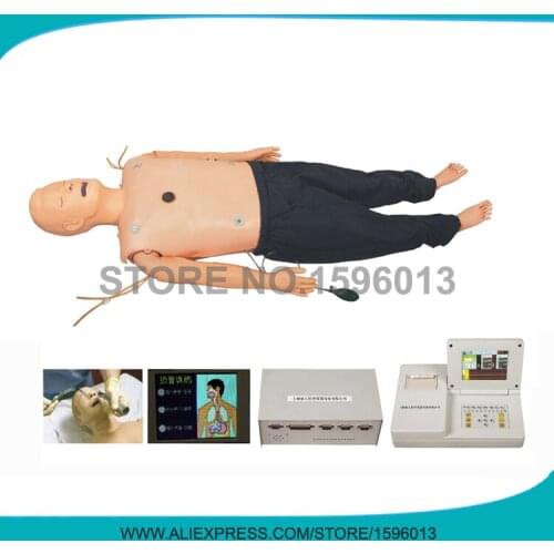 Medical ACLS Manikin with CPR Training and Trachea Intubation,First Aid manikin,Intubation Trainer