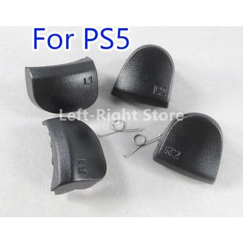 20sets Plastic metal FOR PS5 L1 R1 L2 R2 spring button buttons L2 R2 Trigger Extender For Playstation 5 PS5 Gamepad Accessories