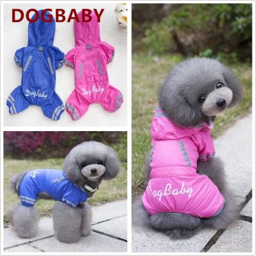 New Pet Dog Clothes Raincoat Jumpsuit With Hat Summer Rainy Day Waterproof Coat For Dog Cat Pet perro del impermeable S-XXL