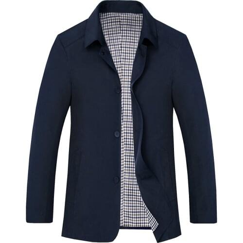 2020 Men New Casual Jacket Coats Autumn Regular Fit Slim Simple Design Coat High Quality Wholesale Plus Size M-5XL