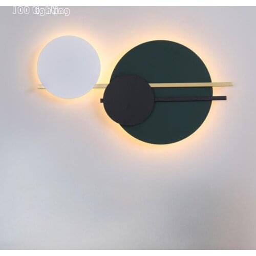 New Style LED Wall Lights Sconce Hotel Room Foyer Restaurant Wall Lamp Home Decoration Luminaire Dropshipping Round Nordic Lamp