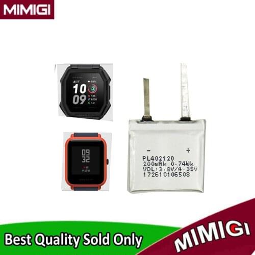 Original Replaces PL402120V 402120 200mAh Battery For Huami AMAZFIT Ares Bip GTR Smart Sport Watch Accumulator AKKU