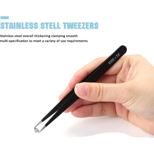 2 Styles Fine-Tip Tweezers Ideal For Delicate Tasks Intricate Dies Picking Up Gems Come With Caps DIY Tools New Tweezers 2021