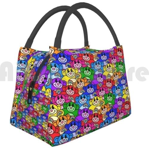 Portable Insulation Bag Rainbow Monkeys Rainbow Monkey Knd Kids Next Door Repeating Colorful Cartoon Cn Cute Girly