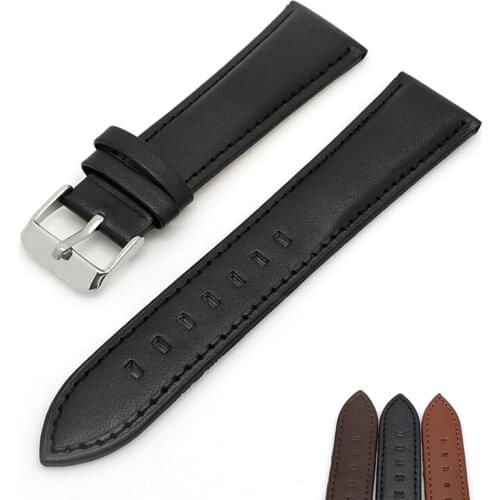 Watchbands genuine leather strap watch accessories 20mm 22mm men & women brown Watch Band