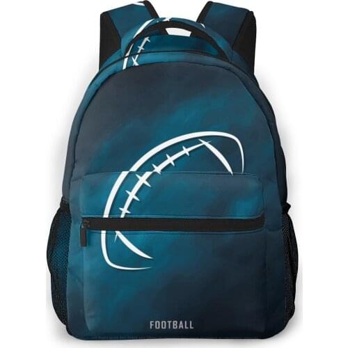 School Bags for Teenagers Boys School Bag Boy American Football Black Freehand Sketch Sparse Students Book Satchels