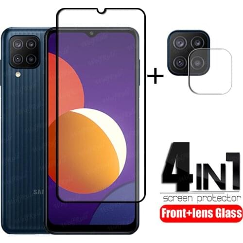 Full Cover Glass For Samsung Galaxy M12 Glass For Samsung M12 Tempered Glass Full HD Screen Protector For Samsung M12 Lens Glass