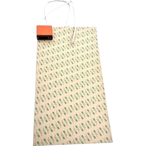 230v 250C 2000w 300*700*1.5mm Silicone Rubber 3d Printer Heat Bed adhesive 1 side digital thermostat on wire 1000mm lead