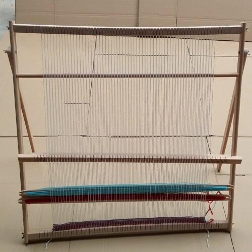Hand-made looms DIY lifting Tapestry Loom Large frame knitting machine with Smooth surface Beech wooden 89*87cm