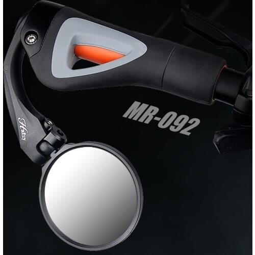 Hafny Bicycle Stainless Steel Lens Mirror MTB Handlebar Side Safety Rear View Mirror Road Bike Cycling Flexible Rearview Mirrors