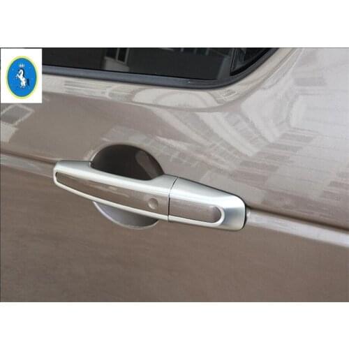 Yimaautotrims Auto Accessory Side Car Door Handle Protector Kit Cover Trim 8 Pcs Fit For Jaguar XF 2016 2017 2018 2019 / ABS