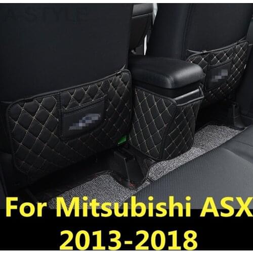 For Mitsubishi ASX 2013-2018 Rear armrest box anti-kick pad decoration molding car shape Interior decoration Auto Accessories