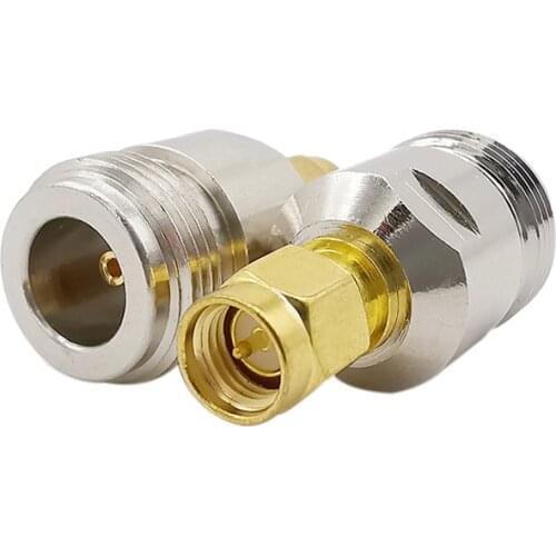N Female to SMA Male RF Coaxial Adapter N Type Jack to SMA Plug Connector for Mobile signal Booster Antenna Router Coaxial Cable