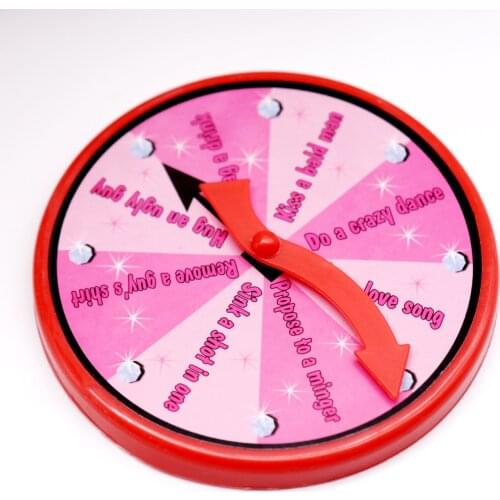 1Pcs Funny Spinner Turntable Toy Truth or Dare Alcohol Drinking Bar Game Roulette Toy Wedding Bachelorette Hen Party Supply