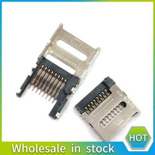 10pcs 100% NEW Micro SD+TF card socket reader holder tray slot connector for flip phone