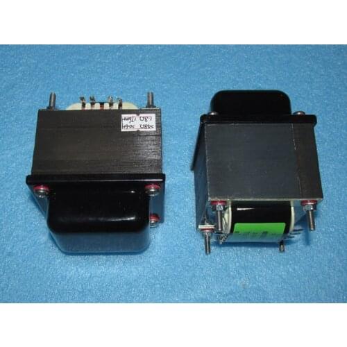 2A3 amplifier uses 2.5K single-ended output transformer, 4Ω/8Ω/16Ω output, EI76X50mm iron core. Frequency response 26-95KHz -3dB