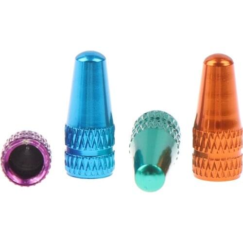 4Pcs/set Suit Valve Cap Road MTB Bike Aluminium Alloy Valve For Bicycles Caps Tire Bicycle Tubeless Cap Dust Cover