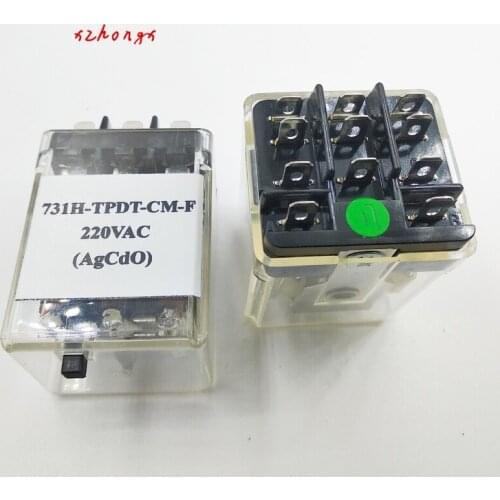 731H-TPDT-CM-F 220VAC New 11-foot 20A Three-normally Open Three-normally Closed AC Relay