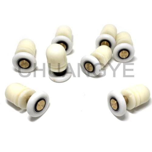 8x Partiality Shower Door ROLLERS /Runners/Wheels/Pulleys diameter 27mm