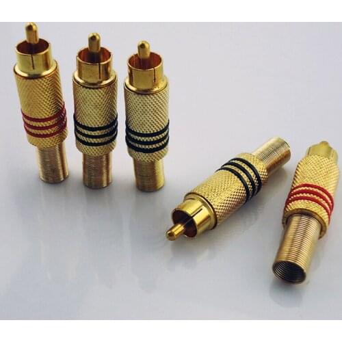 100PCS/Lot SMTSEC CCTV Products Accessories BNC To RCA Male Connector Audio Cable Plug Adapter For CCTV Camera System BNC-108