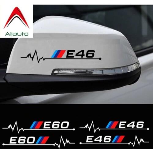 Aliauto 2 X Car Rearview Mirror Sticker & Decal Accessories for BMW E30 E34 E36 E39 E46 E60 E61 E87 E90 E83 F10 F20 F21 F30 F35