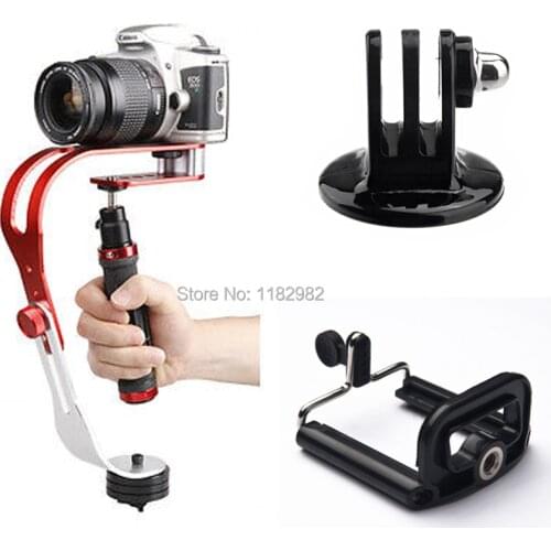 Exempt postage + tracking number 3in1 1Set Handheld Steadycam /Phone Holder/Tripod Adapter for Hero1/2/3 iPhone 5S 6 5 d2