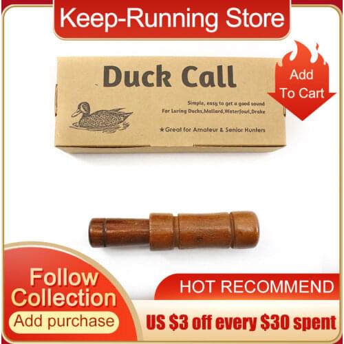 Wooden Imitate Voice Trap Whistle Outdoor Hunting Decoy Duck Call Whistle Family Outdoor Hunting Accessories Duck Bait