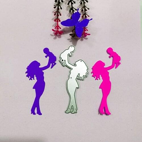 Baby and mother Metal Cutting Dies for DIY Scrapbooking Album Paper Cards Decorative Crafts Embossing Die Cuts