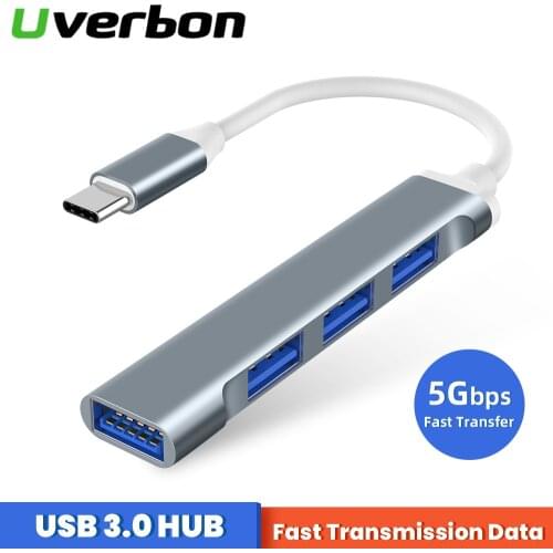4 In 1 HUB Type-C To USB 3.0 HUB Docking station Hub 5GBPS Fast Speed Transmitter USB Type C Adapter For Matebook Huawei Xiaomi