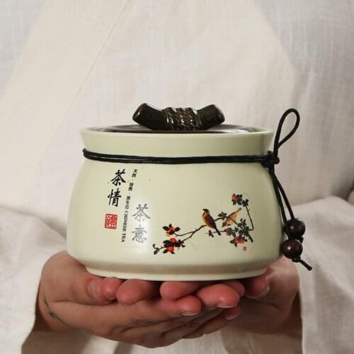 2021 New Handmade ceramics Spice tea Jar,Ancient Box Jar (tea, sugar, coffee beans, etc.),Canister Products For The Kitchen Food