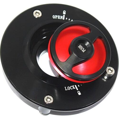 Motorcycle Fuel Tank Cap Nimble Quick Lock CNC Aluminum Keyless Twist off Gas Cover For ZX-6R 636 Z1000 2007-2015 2016 2017