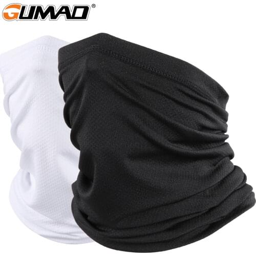 Summer Mesh Scarf Bandana Face Cover Half Tube Mask Hiking Cycling Sport Hunting Training Bicycle Neck Gaiter Sun Mask Men Women