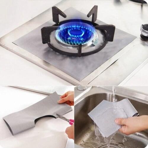 Reusable Gas Stove Protectors Pad Gas Burner Cover Liner Aluminum Foil Stovetop Mat Clean Liner Kitchen Cookware Accessories 70