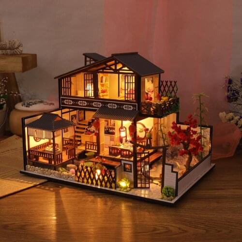 DIY Dollhouse Kit Attic Model Educational Toy For Children 3D Handmade Home-Decor Craft Birthday Valentines Day Gift