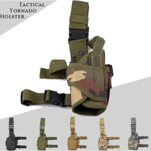 Nylon Hunting Holster Pouch Tactical Tornado Universal Gun Holster Military Gun Carry Case Glock 17 Beretta USP Gun Leg Holster