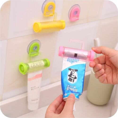New Colors Plastic hook Rolling Tube Squeezer Useful Toothpaste Easy Dispenser Bathroom Toothpaste Holder Bathroom Accessories