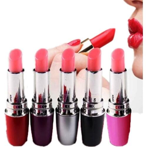 Lipstick clitoris vibrator Massage Stick Masturbation Vibrating G spot AV Clitoris Orgasm Squirt Stick adult Sex Toys for woman