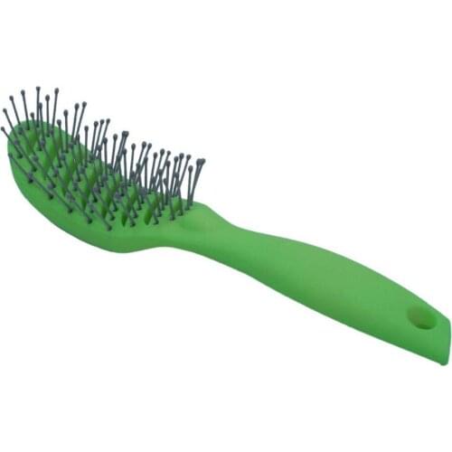 Hair Curved Wig Brush, 9 line Teeth Hair Vent Comb For Hair Combing 6 Color To Choose Suitable for Salon and Hair Care