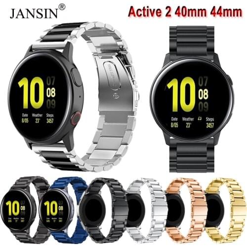 Stainless Steel Strap For Galaxy Watch Active 2 40mm Bands Active 2 44mm Band 20mm for Samsung Galaxy Watch Active 2 watchband