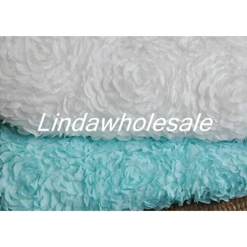 Chiffon net yarn peony lace fabric,Wedding dress photo background cloth,quilting fabric,130cm*50cm/pcs