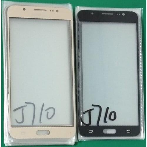 10pcs glass+oca film LCD Front Touch Screen Glass Outer Lens For Samsung Galaxy J7 2016 J710 J710F J710FN J710M J710MN J710H