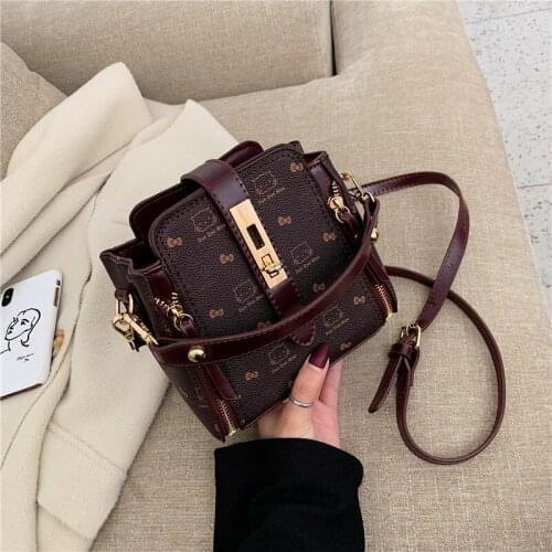 Crossbody Bags For Women Casual Vintage Messenger Shoulder Bag Female Travel Shoulder Bag Women Retro Handbag PU Leather