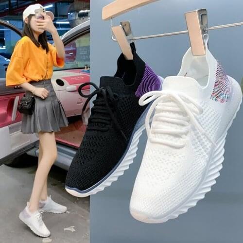 2021 Super Light Breathable Womens Running Shoes Rubber Sneakers Socks Comfortbale Sports Shoes Footwear Walking Shoes Womens