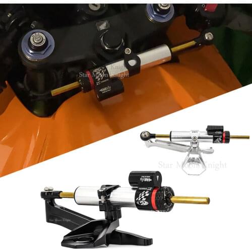For Honda CBR 600 RR CBR 600RR CBR600rr 2006 2005 Universal Motorcycle Adjustable Steering Damper Stabilizer Mount Support Kit
