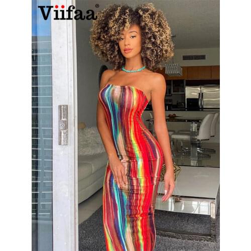 Летние платья с открытыми плечами Viifaa China At AliExpress