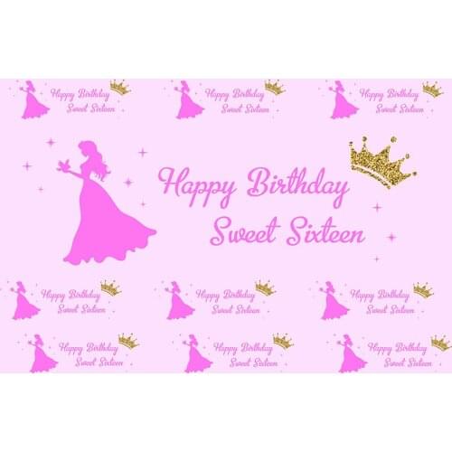 Sweet 16 Birthday Photo backgrounds vinyl dancing lady printing photo backdrops for photographic studio video shot props G-984
