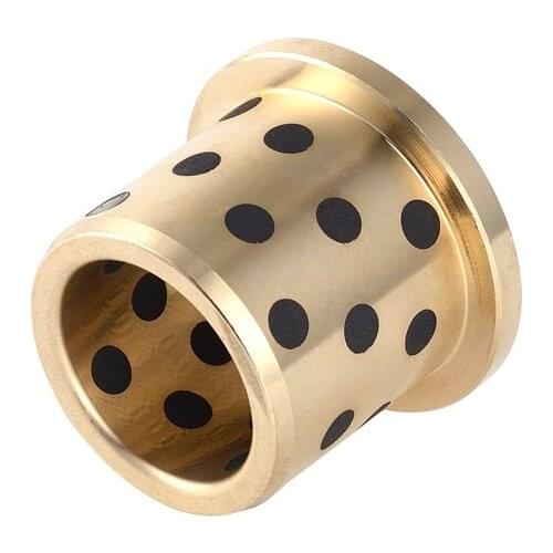 Inner Diameter 15/16/20/25mm JFB Flanged Bronze Impregnated Graphite Oilless Bushing Solid Self Lubricant Embedded Bearing